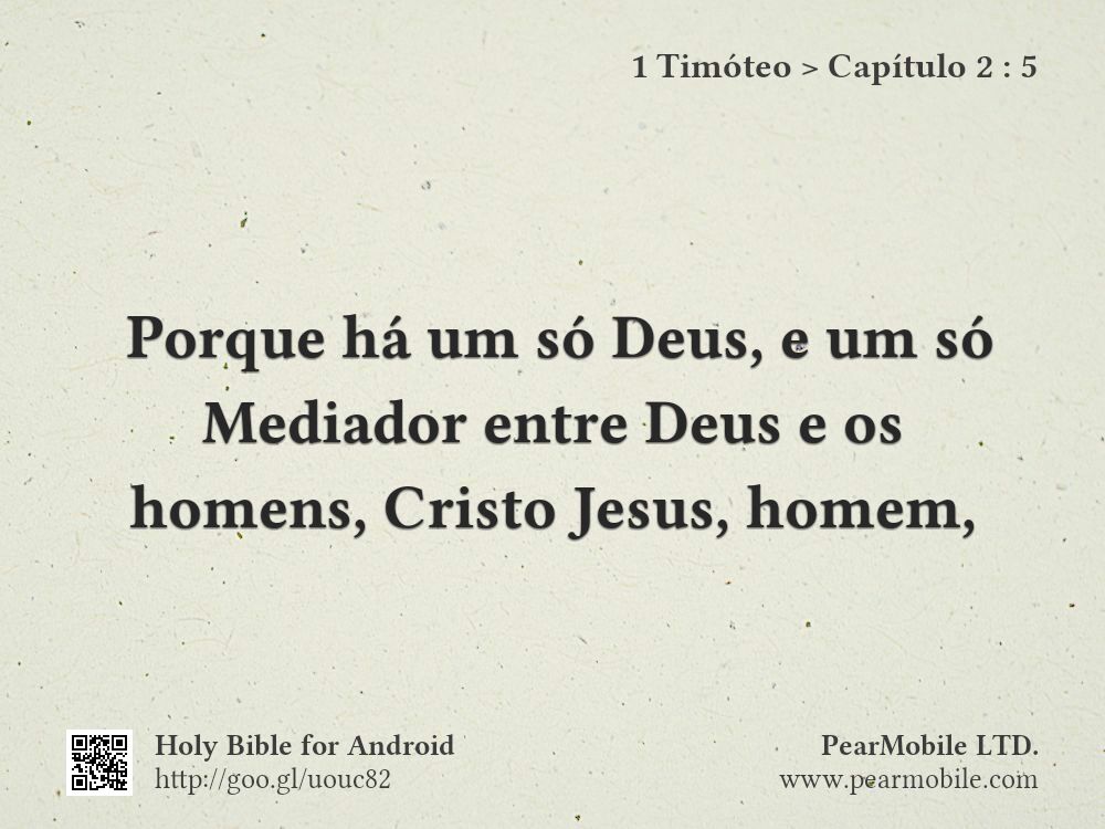 1 Timóteo, Capítulo 2:5